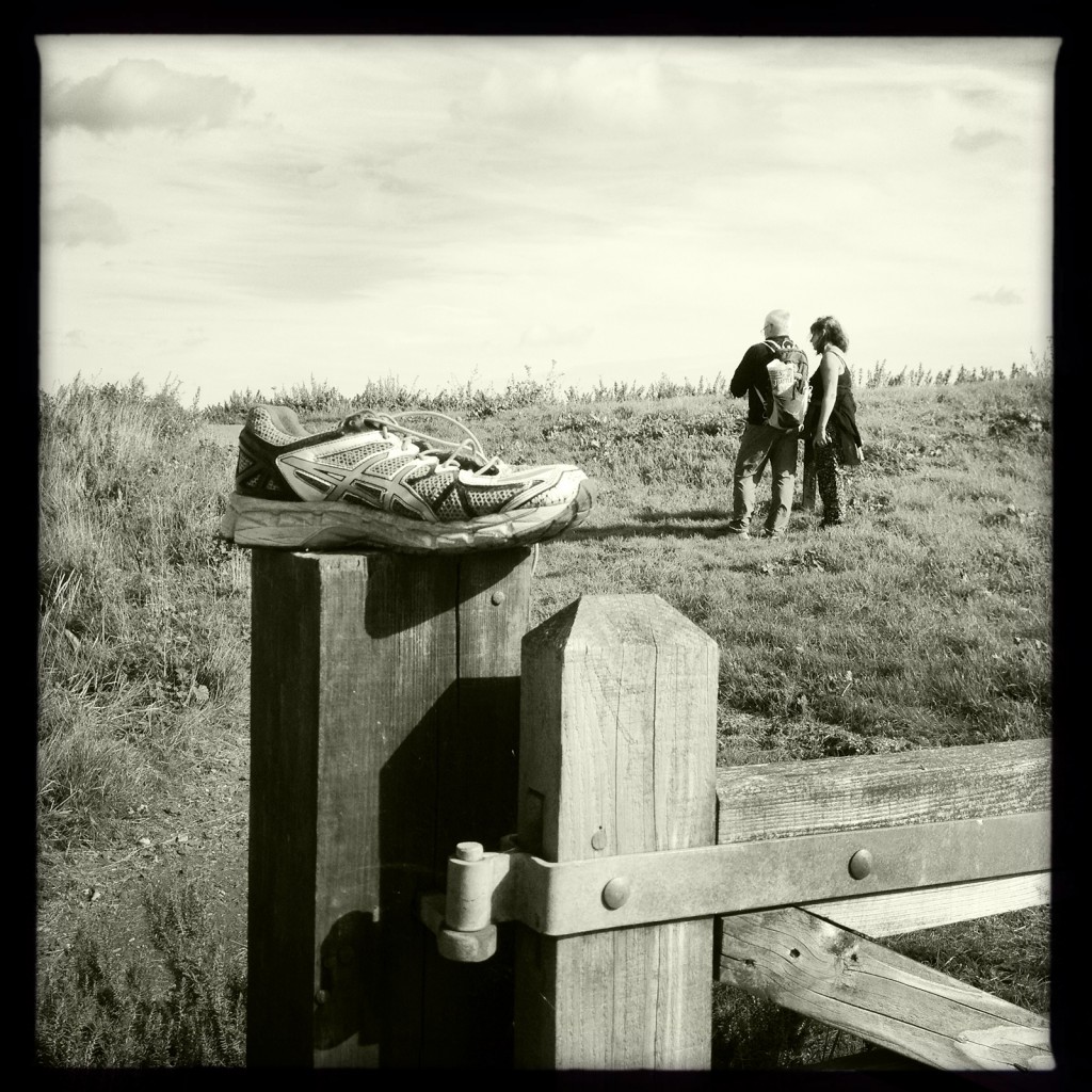 lost shoe at Burnham Overy Staithe - image from the norfolk photo zine 'caught by the tide'.