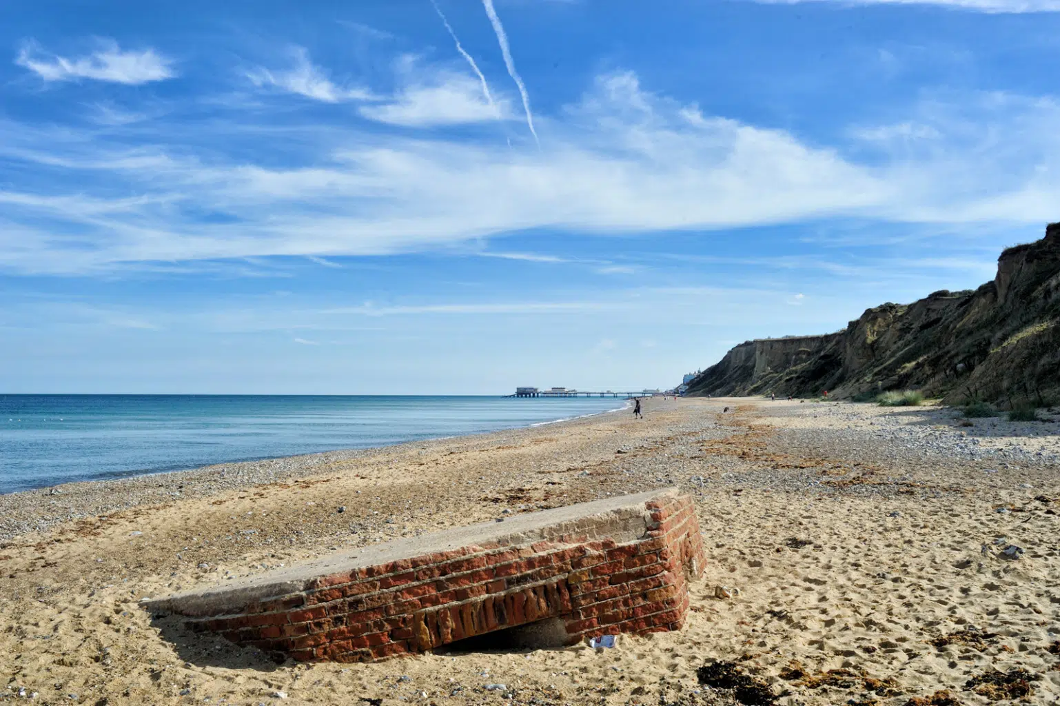 The pillbox near Cromer in Norfolk photographed in 2016